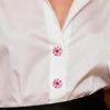 Rhinestone Flower Button Covers Decoration for Jeans Dress Shirt Clothing DIY Embellishment Women Fashion Craft Accessories