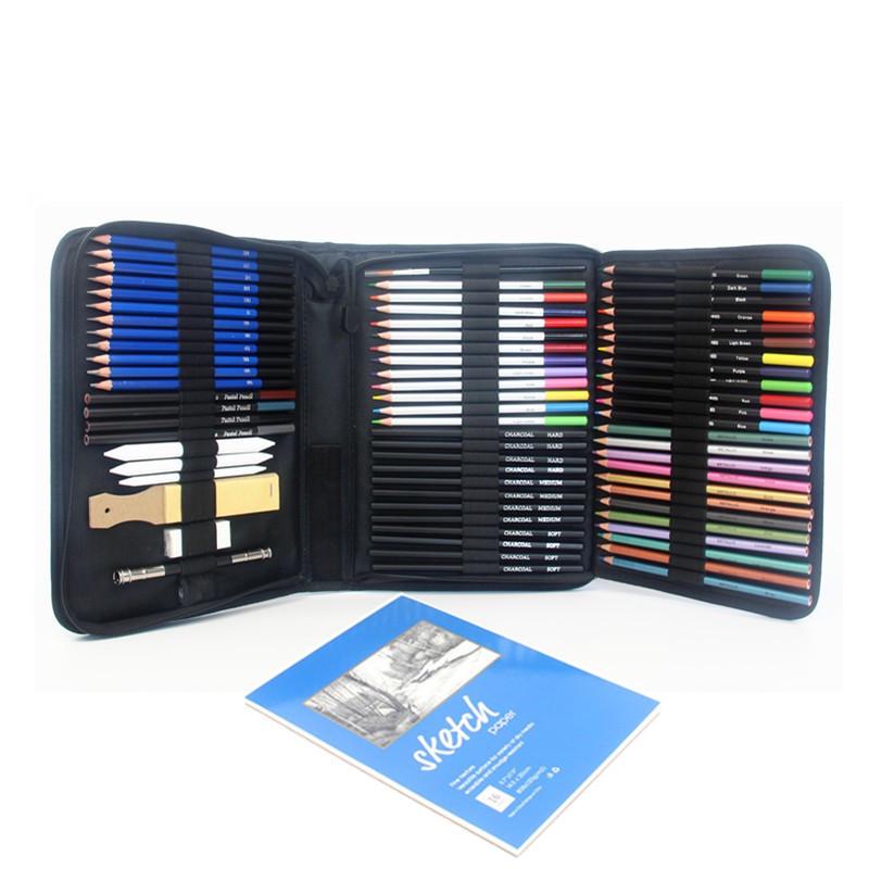 Sketch and Color Set: 35/71/145 Sketch Pencils, 72/120/180 Colored Pencils, 33/42/83/182 Drawing Pens