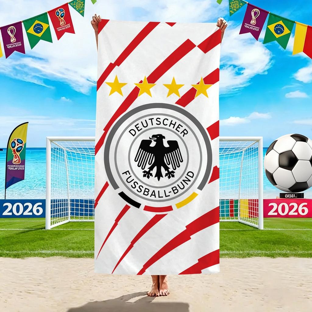 World Cup Beach Towels, Us-Canada-Mexico Football Team Microfiber Quick-Drying Absorbent Bath Towels, Sports Towels