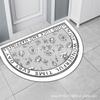 Nordic National Wind Diatom Mud Mat Bathroom Toilet Absorbent Non-slip Dirty and Easy To Clean Porch Mat