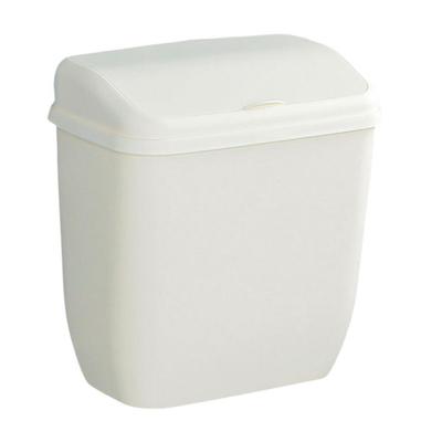 Hanging Wastebasket Wall Mounted Rubbish Bin Small Plastic Trash Bucket for Kitchen Bathroom Under Cabinet Storage