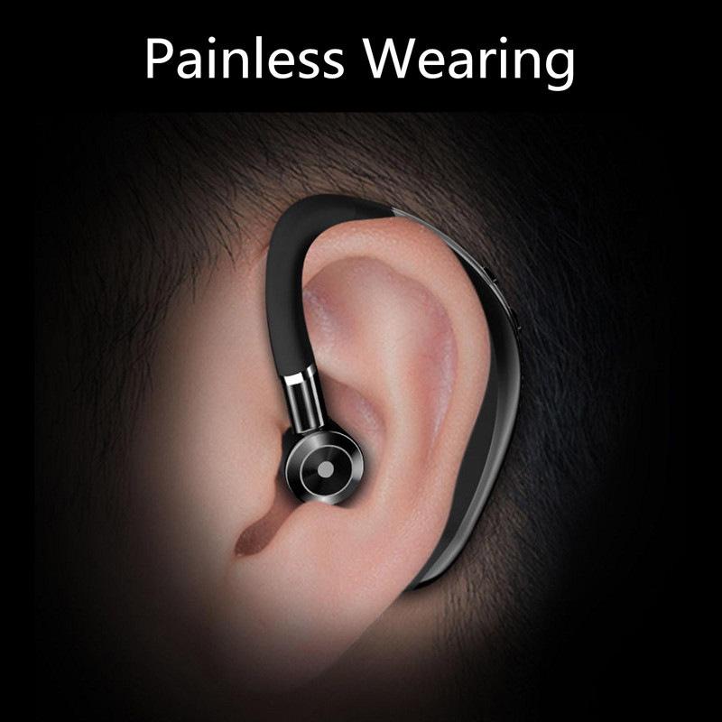 S109 Wireless Bluetooth Universal Hook Earphone Sports Business Single Ear Handsfree Headphones With Mic Smartphone for Car Call
