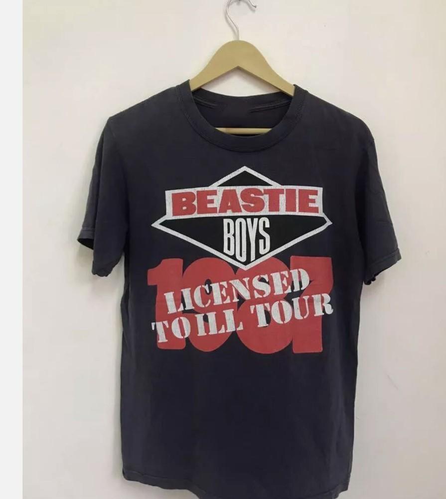 Vintage Beastie Boys Band Licensed To Ill Tour 1987 Black All Size Shirt