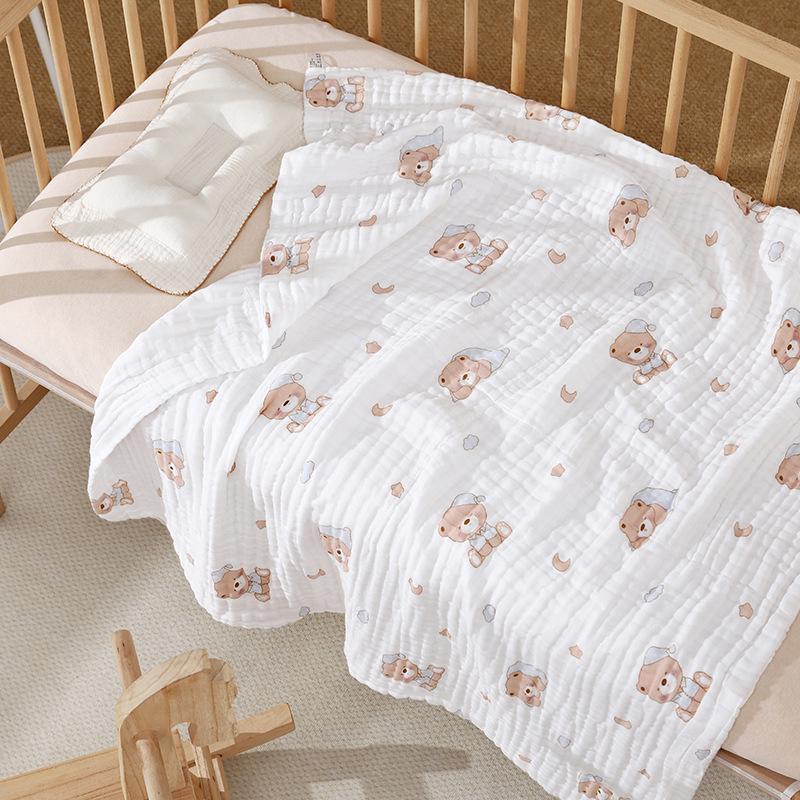 Pure Cotton Gauze Baby Towel & Swaddle Blanket
