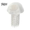 Fish Tank Cave Hideout Aquarium Floating Jellyfish Hide, 3D Printed Reduce Aggression in Hideout, Decorative Shelter for Pleco Shrimp Betta Saltwater