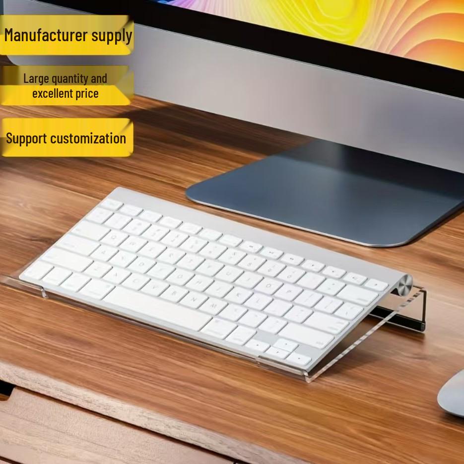 Acrylic Keyboard Tray & Dust Cover with Custom Labeling прозрачный