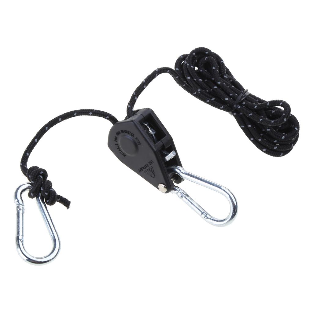 Telt Tau Låse Remskive Juster Fast Spenne Tau Heavy Ratchet Remskive Vindstopper Tie Downs Tauhenger Campingverktøy