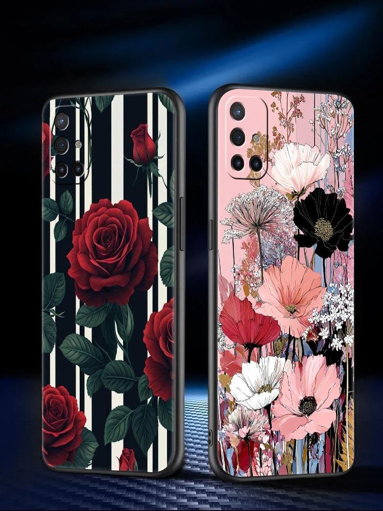 Oil Painting Flowers Design Phone Case For Oneplus 13R 13 12R 11 10T 10R Nord N100 N200 N10 10 9 9R 9RT CE 3 2 Z Pro 5G Soft TPU