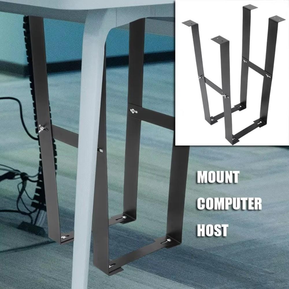 Sturdy Universal PC Case Holder Rustproof Computer Mainframe Hanger  Office Setup