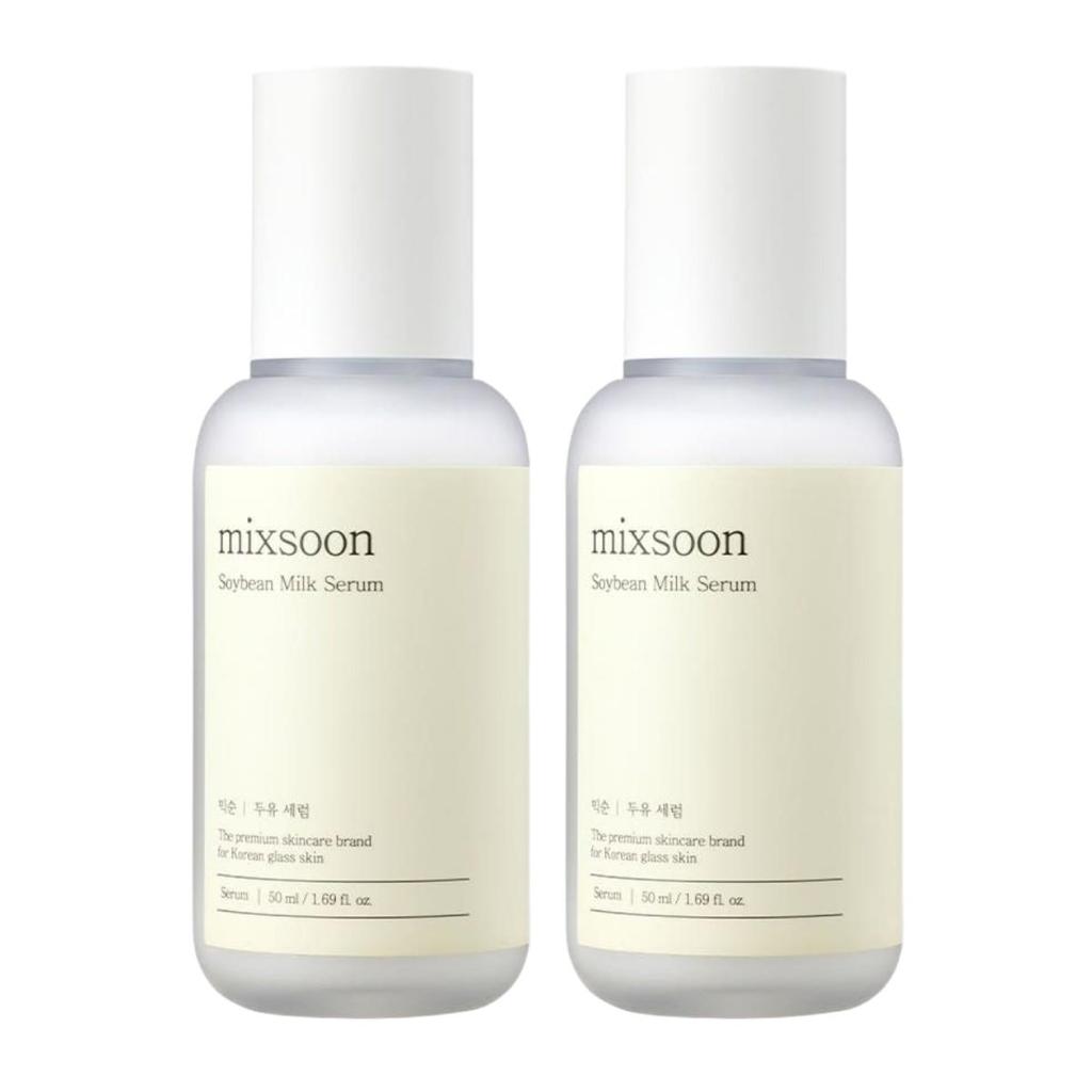 mixsoon Soy Milk Serum - Deeply Nourishing & Hydrating Facial Treatment 50ml (Set of 2)