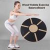 Wooden Round Balance Training Board Wobble Core Strength Trainer Core Training Board  Office Use