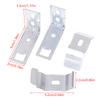 4Sets Blinds Accessories Metal Louver Bracket Mounting Holder Brackets Curtain Fixing For Window Fixation
