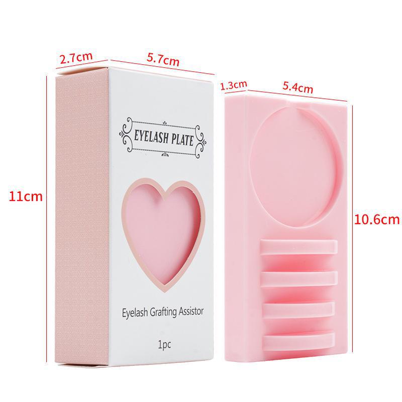 Acrylic Eyelash Grafting Heart Box Glue Holder