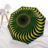 1pc Optical Illusion Pattern Folding Umbrella With Excellent UV Protection, 8 Ribs Casual Durable Lightweight Portable Travelling Umbrella F