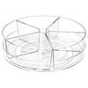 360 Rotating Seasoning Storage Rack Divided Spice Snack Food Oil Seasoning Bottle Turntable Kitchen  Organizer Tray Rack