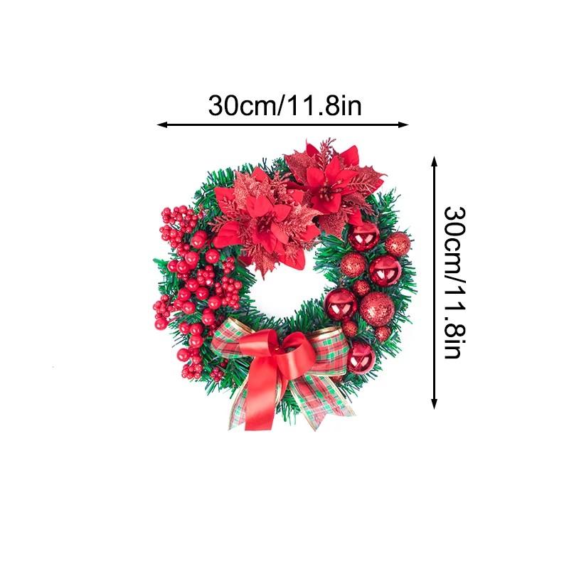 

Рождественские венки, Фестивали, Площадки Тэнтяо, Реквизит, Венки, Украшения, Подвеска на дверь бордовый