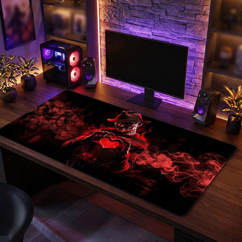 Big Mouse PadA Nightmare on Elm Street Freddy Krueger Extended Soft Desk Mat Gaming Office Computer Table Decor Mat