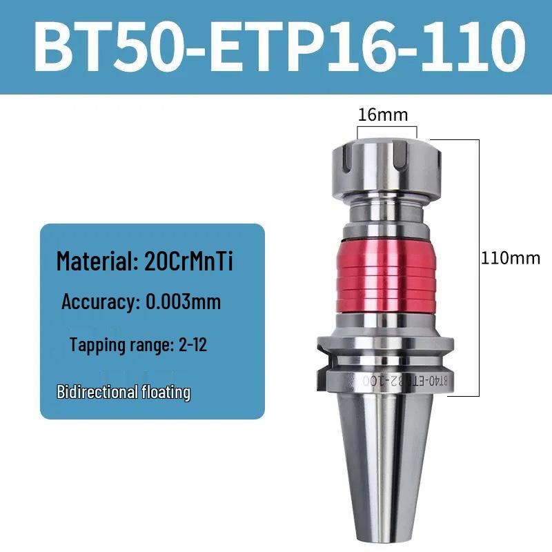 BT-GT/ETP Telescopic Tool Holder for Elastic Tapping, Compatible with BT30/40/50 Machining Centers