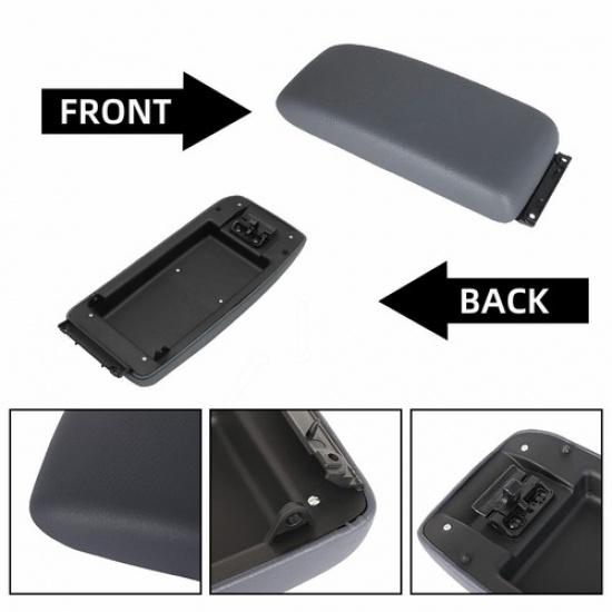 Center Console Lid Armrest Fits Replacement Gray For 1995-2000 Toyota Tacoma EXV