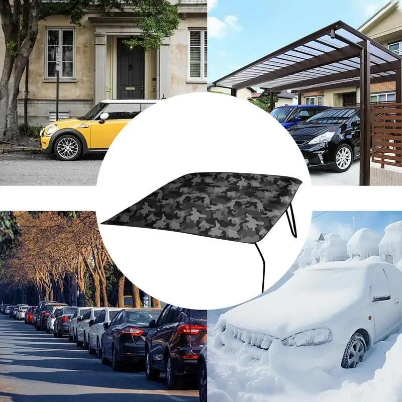 Car Windscreen Sun Shade - Front Window Snow Ice Covers, Sun Protection, Camouflage, Car Windshield Ice Shield, Snow Cover