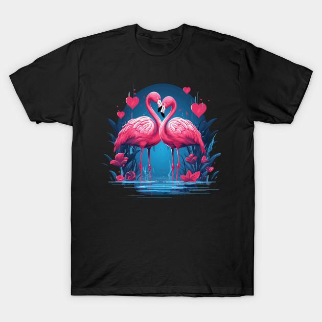 

Men Black Print T-shirt Flamingo No-Cut Transfer Paper Print Cotton Tshirt L чорний