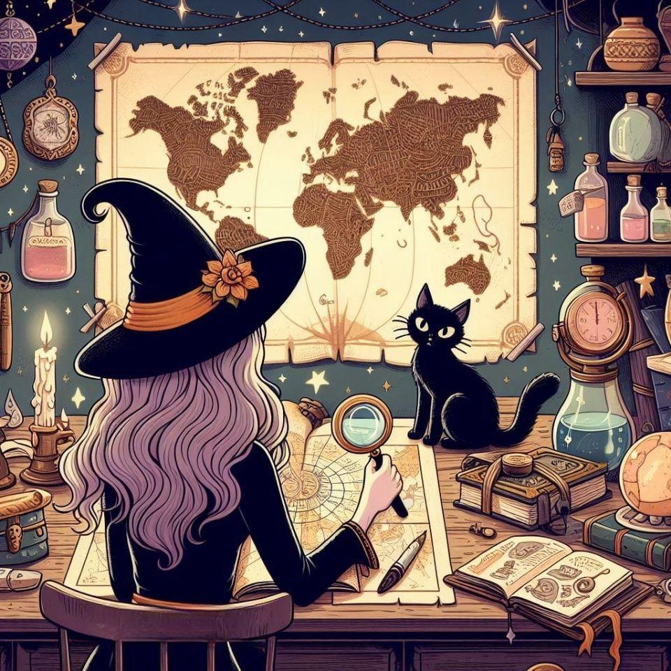 Cartoon Junge Hexe 5D Diamantmalerei Kits Anime Süßes Magisches Mädchen Handgemacht DIY Bohrer Mosaik Stickerei Kreuz