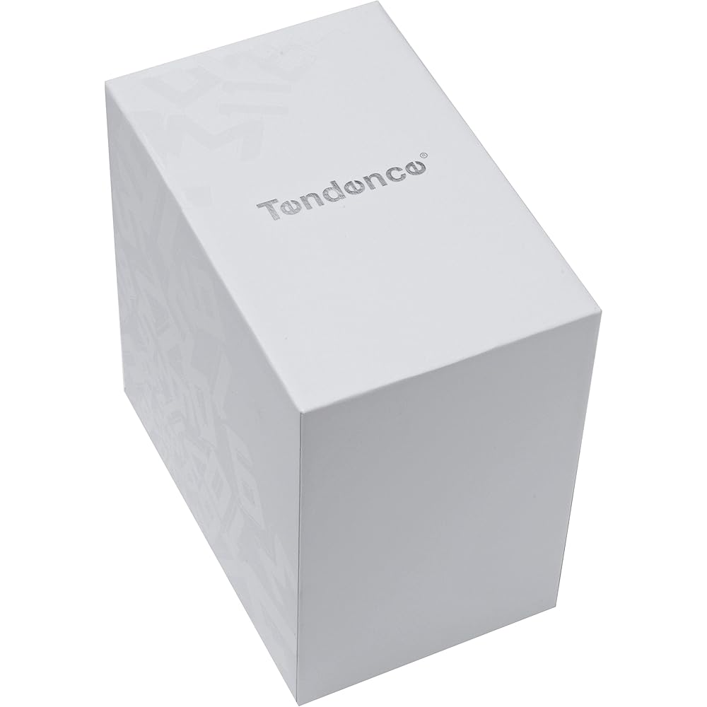 Tendence DOME 45mm Men's Watch, Black Dial, Stainless Steel, Mineral Glass, Quartz Movement, TY013002 [Parallel Import]