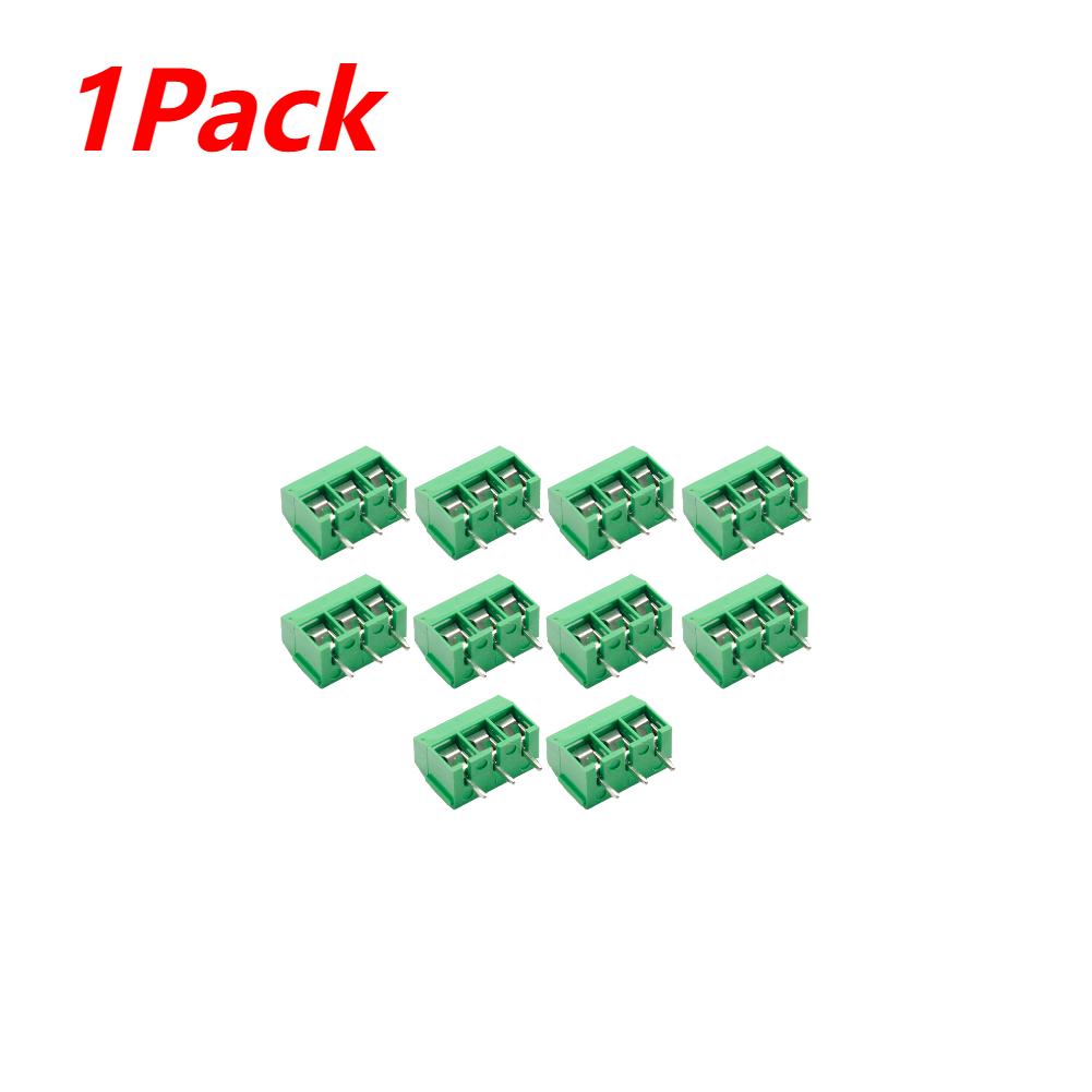 10-100PCS KF301 2P/3P PCB Terminal Block Connector Blue Green PCB Screw Terminal Block Connector Assortment Kit for Arduino