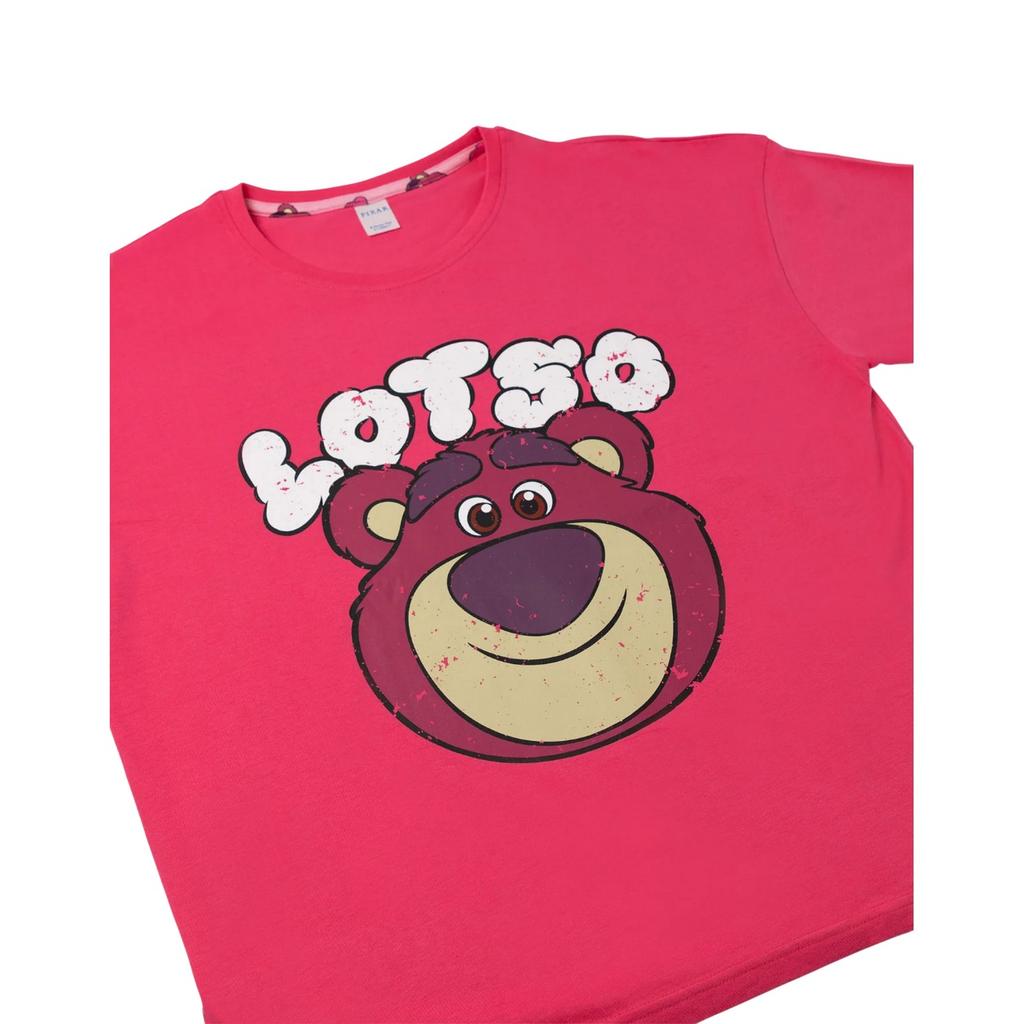Toy Story Set Pijama Lung cu Mânecă Scurtă pentru Femei/Doamne cu Fața lui Lotso