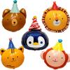 10. Geburtstag Cartoon Tiere & Zahlen Luftballon Party Dekoration für Kinder