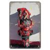 Placca in Latta Vintage Moto, Decorazione Garage Officina Dacha 20x30cm