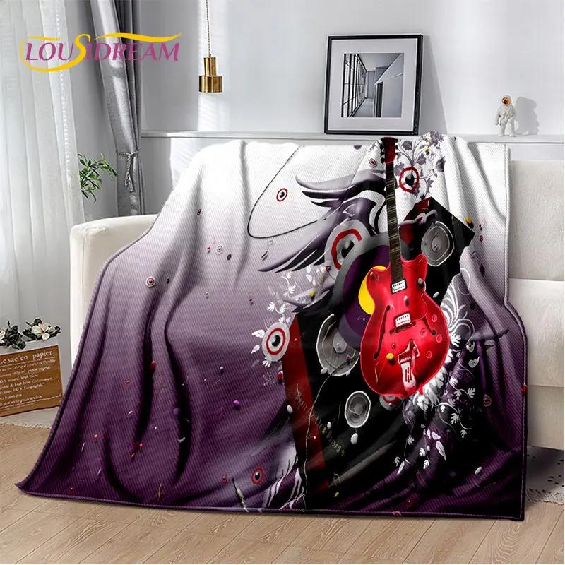 Classical Guitar Electric Guitar Soft Plush Blanket,Flannel Blanket Throw Blanket for Living Room Bedroom Bed Sofa Picnic Cover
