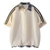 Summer Short-sleeved T-shirt Shirt Color Block Men's POLO Shirt
