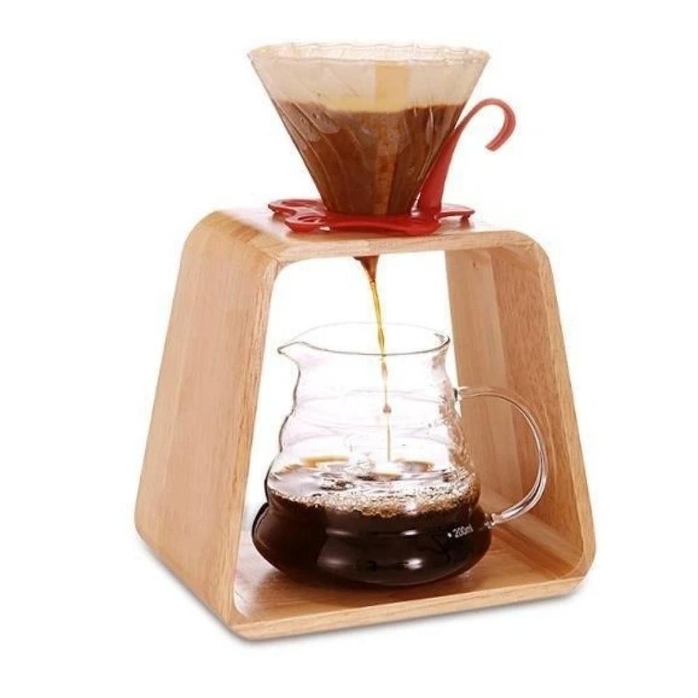 Solid Wood Filter Cup Holder Vintage Filters Rack Portable Coffee Holder  Restaurant
