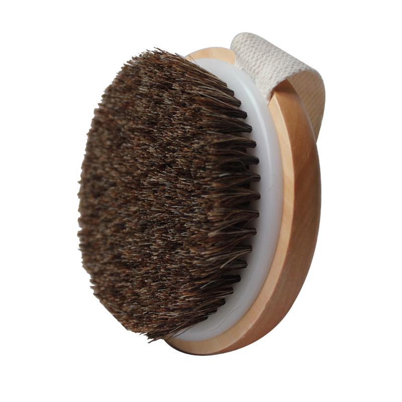 Yi Jian Jia Solid Wood Horsehair Body Massage Brush