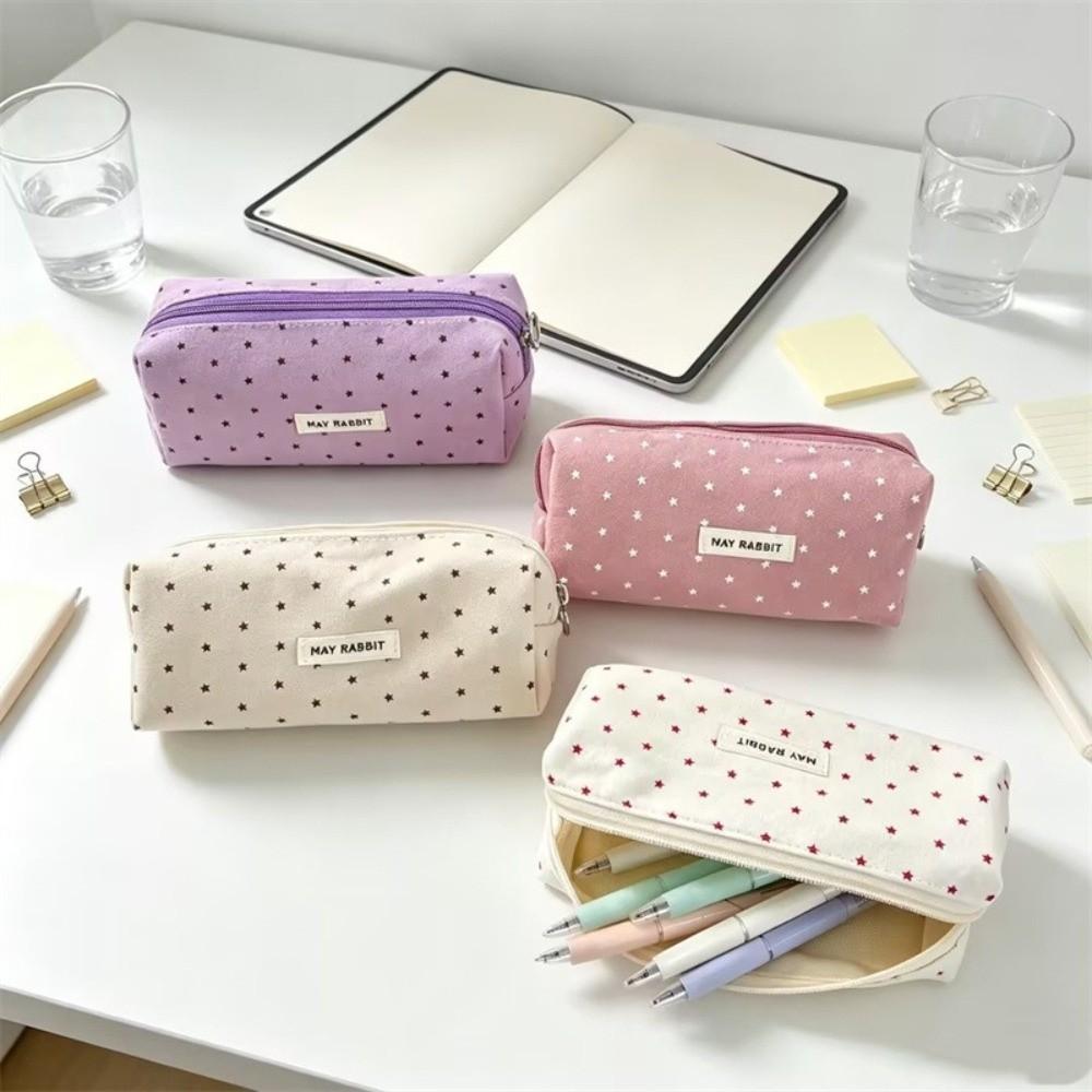 Portable Pen Bag Large Capacity Stationery Pouch Aesthetic Pencil Case  Students