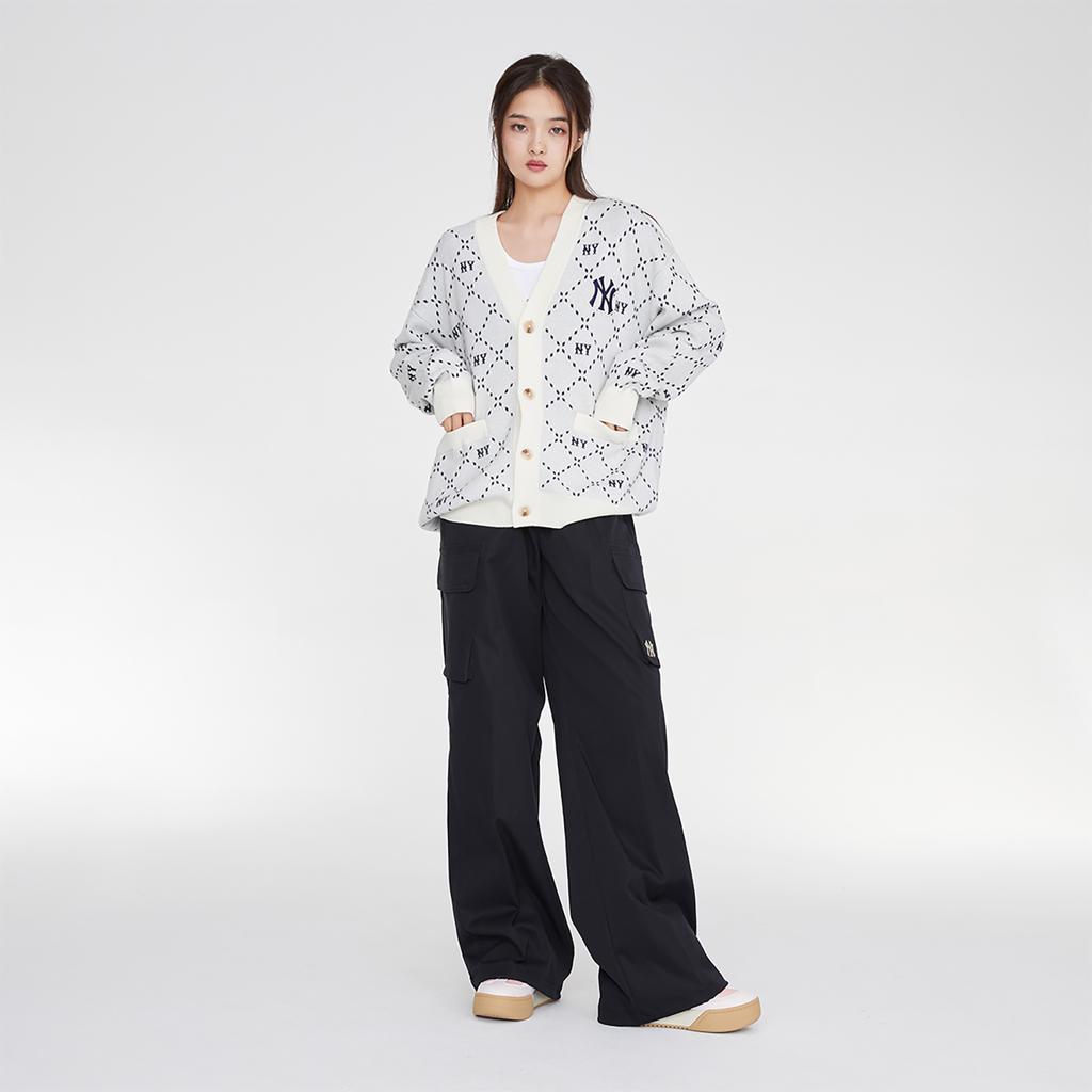 New MLB Knitwear Unisex Gray 3AKCM0134-50CRD