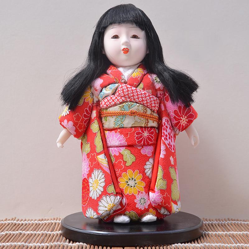 Retro Japanese geisha Doll Action figures Kimono Statue Figurines Ornaments for Home Room Hotel Desk Cabinets Decor Crafts Gift