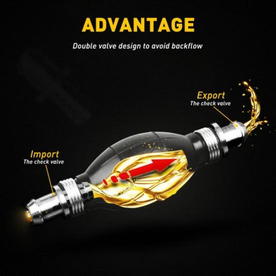 5/16" Hose Fuel Line Gas Assembly Primer Bulb Universal for Boat OUTBOARD Marine