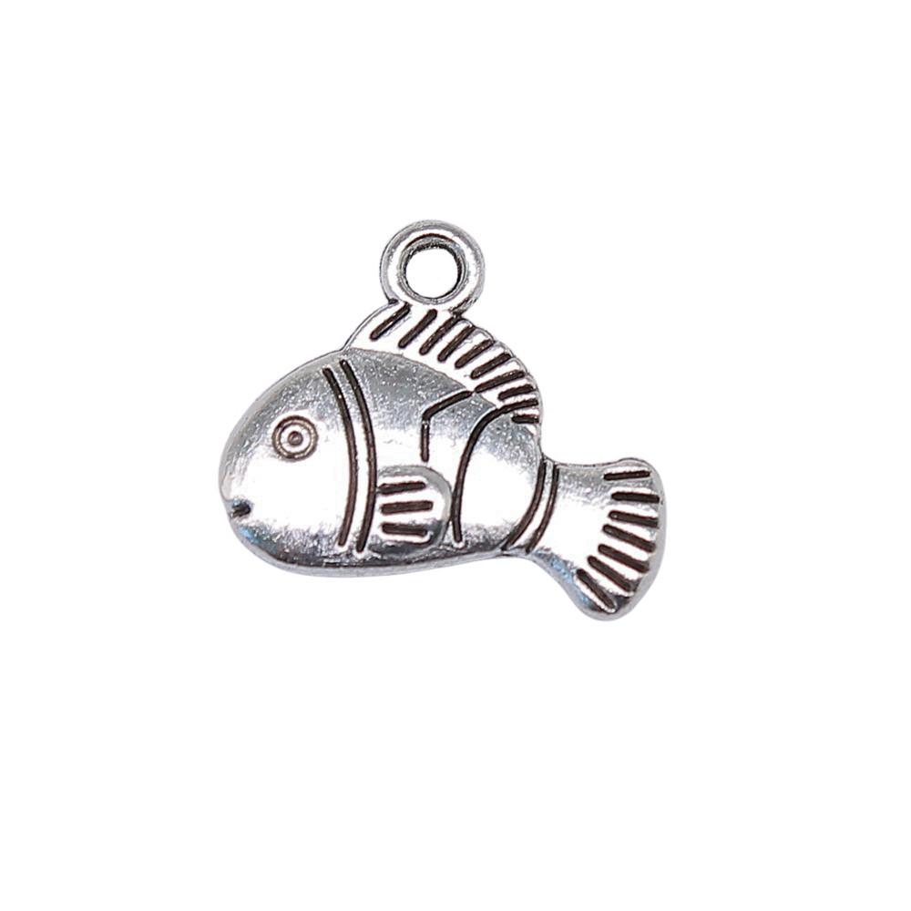 Fisch-Anhänger Vintage Legierung Anhänger Für DIY Schmuck Meeres-Thema Bastelbedarf