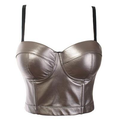 Débardeur d'été pour femme couleur unie sexy sans col