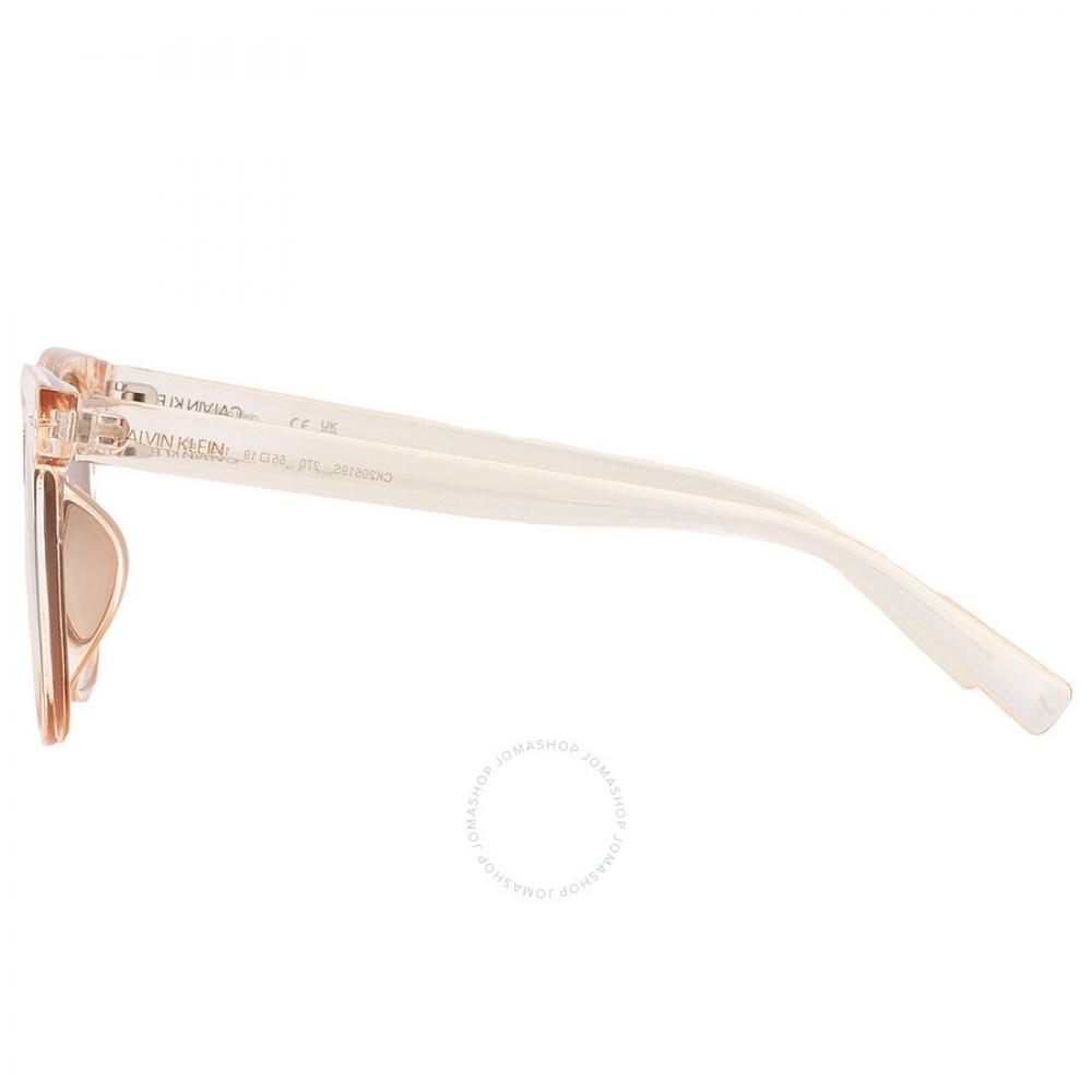 Calvin Klein Brown Gradient Square Ladies Sunglasses Ck20519s 270 55