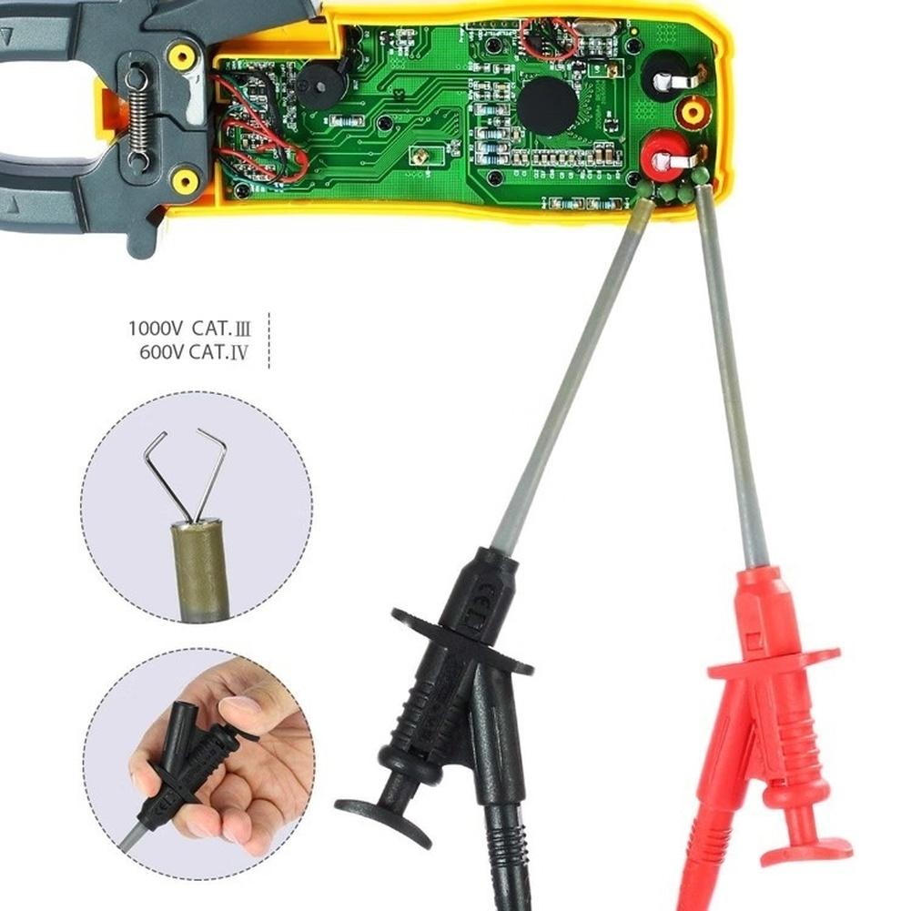 Multimeter Test Leads Probes with For ALLIGATOR Clips and Puncture Needle for Automotive Repair Electronic Maintenance