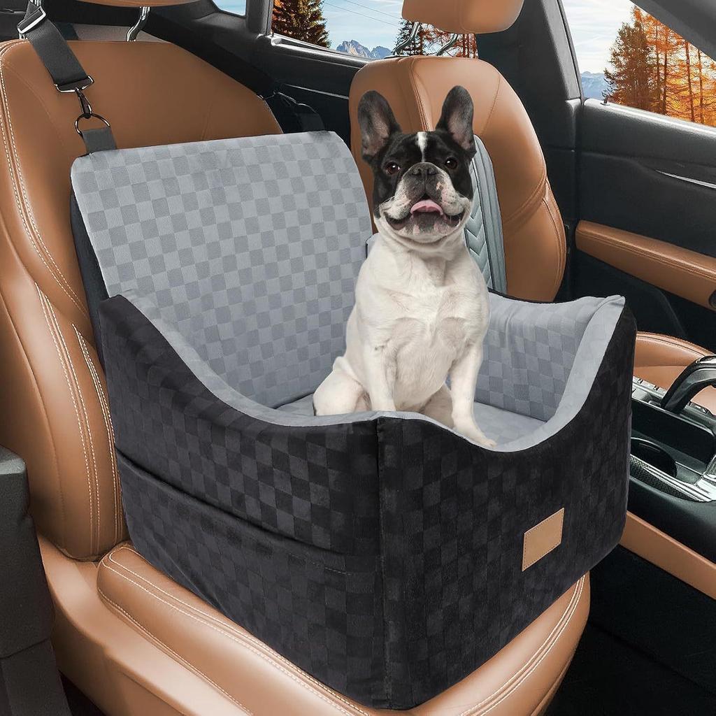 Pet Car Travel Dog & Cat Bed: Winter-Ready, Detachable, Washable, and Safe for Small Pets