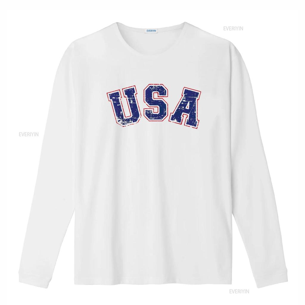 USA Team for Patriotic Independence Day On 4th of July Womens T Shirt Vintage Washed Versatile Fashion Casual Designer Clothes