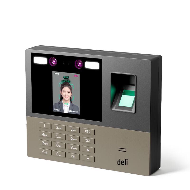 

Deli Multi-Biometric Time Attendance System CN plug (adapter included)