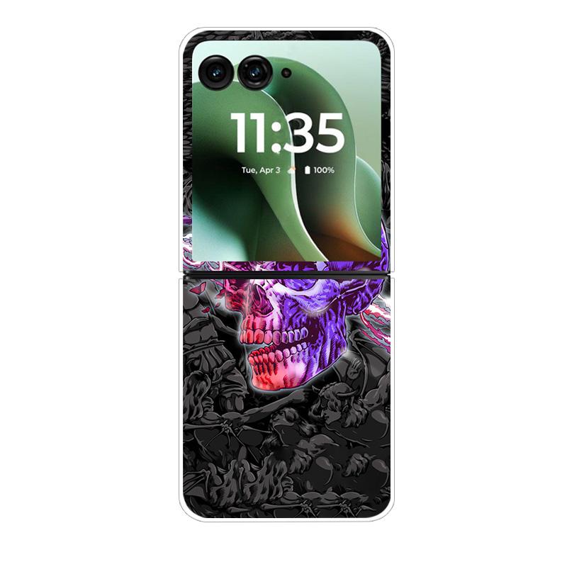 Modne Przezroczyste Etui Na Telefon Dla Motorola Razr 40 50Ultra Razr 60 Ultra Ochronne Etui Dla Razr40 Razr50 Przezroczysta Twarda Powłoka PC