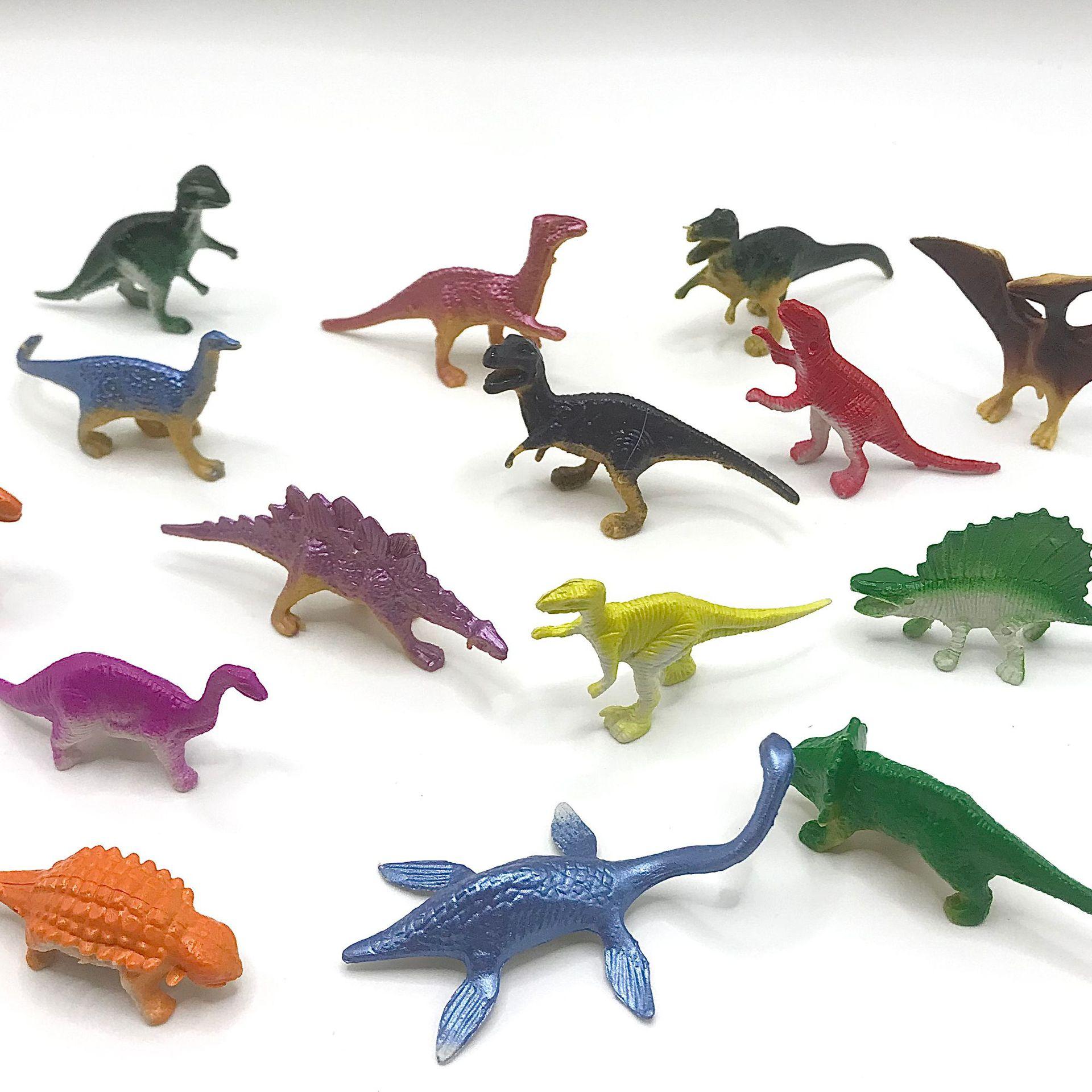 

24 шт. детские развивающие мини-динозавры, имитирующие изображения маленьких животных, детские подарки 1