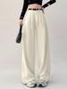 Women's Spring/Summer 2026 High Waist Loose Wide Leg Floor-Length Suit Pants