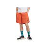 Adidas Solid Color Elastic Mid-Waist Straight Casual Shorts Men Bottoms Orange HR4259